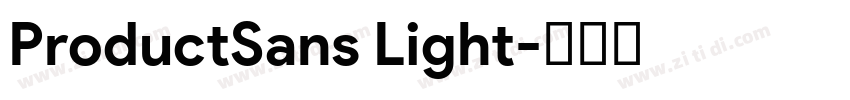 ProductSans Light字体转换